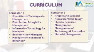 Distance Education PGD in Material Management