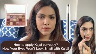 Best Way to Apply Kajal So Your Eyes Don&rsquo;t Look Small | How to apply Kajal correctly? #kajal #brown