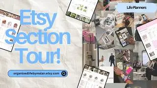 ETSY Shop Section Tour - Life Planners