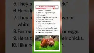 Essay on Hen in English | 10 Lines on Hen in English | 10 Lines Essay on Hen