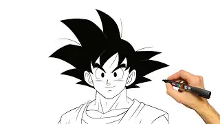 How to Draw Goku (Easy) | Step by Step Anime Drawing Tutorial