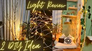 Copper Fairy light Review | DIY Fairy Tree Lamp | Rental Friendly Diy | Recycled Craft
