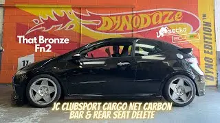 JC Clubsport Honda Civic FN2 Cargo Net, Carbon Bar and Seat Delete