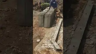 Concrete Posts & Wall Copings Casted on site.