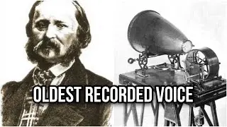 The oldest recording of a human voice 😱