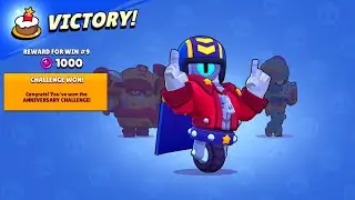 9 Wins In Anniversary Challenge! Brawl Stars #shorts