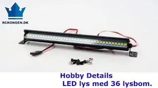 Hobby Details - DTLR01017 - LED lys med 36 Spotlys for fjernstyrede Crawler biler
