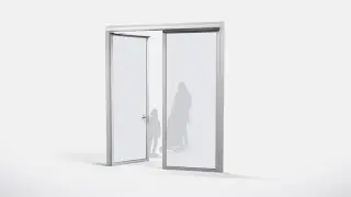 Barrierefreie Planung | Barrierefreie T&uuml;r | Dreht&uuml;rantrieb GEZE Powerturn
