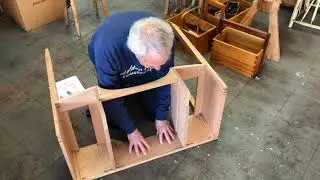 A Hepplewhite Dressing Table   Dry Fitting Carcase