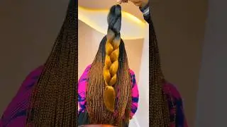Ombre braids😍, because plain braids are too basic #OmbreBraids #HairTransformation #ombre
