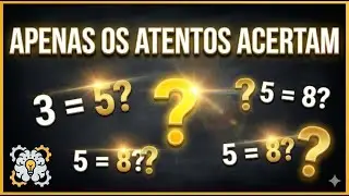 🔥 Desafio Lógico que Confunde sua Mente | Teste Seu QI em 30 Segundos