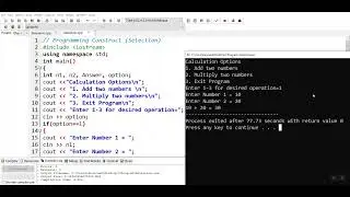 03 Programming Construct Selection