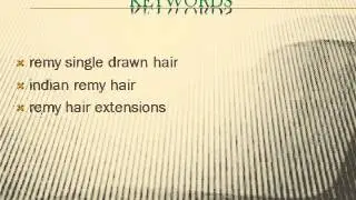 Remy Single Drawn Hair in India