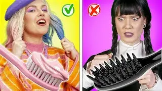 Enid Transforms Into Wednesday! 🖤 Ultimate Makeover Challenge