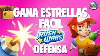 RUSH WARS GANA ESTRELLAS FACIL ! LA MEJOR DEFENSA OMG ! HQ5 SOCKERS *RUSH WARS*
