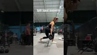 Split Squat Isometric with Barbell