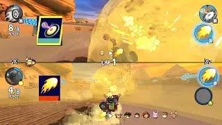 Fireball & Trampoline - Rez vs Roxie Roller - Beach Buggy Racing 2 PC