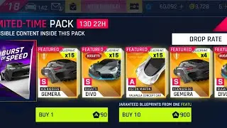 Asphalt 9 BOS наборы открываются 69 наборов Gemera Divo Valhalla (62k токенов) #asphalt9legends #...