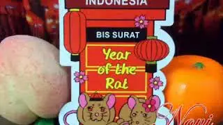 Shaped Postcard Indonesian Mailbox Year of the Rat 2020