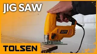 TOLSEN 600W Jig Saw with 4 Orbital Settings and 800-3000 SPM Variable Speeds