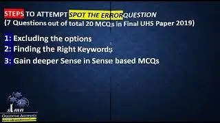 MDCAT Verb Test Developed and Discussed by Sir Salman ul Waheed