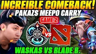 Pakazs Meepo😲Team Waska vs Blade B. Game 2 Bo3😲ESL One Bangkok 2024