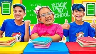 Maria Clara e amigos em histórias engraçadas sobre volta às aulas e novas atividades na escola!