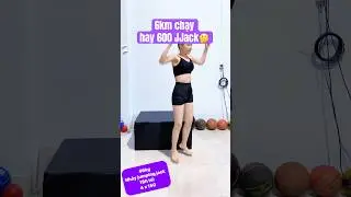Bạn chọn chạy 6km hay nhảy 600 jumping jack để GIẢM MỠ h&ocirc;m nay 🤔 #ryanlongfitness #jumpingjacks