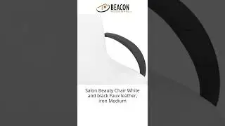 Salon Beauty Chair White and black FauX leather iron Medium