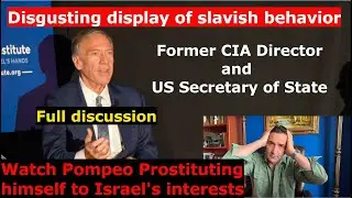 Watch Pompeo's Slavish Full Declaration of Loyalty to another People/Country. He is the NORM!