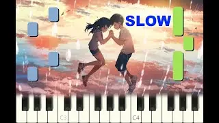 SLOW piano tutorial 