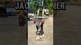 Milwaukee Electric Jackhammer! #deconstruction #construction #demolition #building #tools