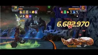 AQ Nightmare Raids Sasquatch boss (right path) - dmg cap with 6r4 Rintrah