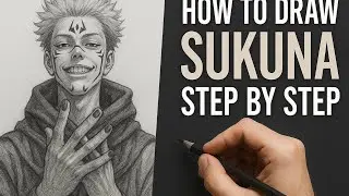 How To Draw Sukuna Step by Step| Jujutsu Kaisen Drawing| Beginner Drawing