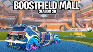 I TESTED THE NEW ROCKET LEAGUE SEASON 20 BOOSTFIELD MALL MAP