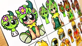 Drawing Sprunki but Human &ndash; Phase 0 to Phase 3 [Real Life] What If Vineria, Garnold were Human?