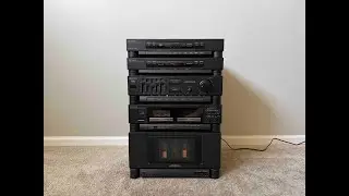 Optimus 719 Home Stereo Audio System - Power Amplifier Radio Tuner Cassette Deck Compact Disc Player
