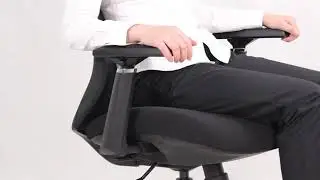 כיסא מחשב פרימיום ארגונומי דגם ELLA שחור ERGOTOP
