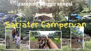 Camping 3D2N dipinggir sungai Sariater Campervan Park || Blok D11 kavling terbaik !!!