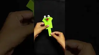 Talking Frog Out Of Paper / DIY Paper Craft #shorts #origami #frog #toys #making