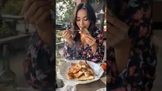 🔥 street food queen devours grilled seafood feast | satisfying food vibes 🦐🍤 #food #seafood #shorts