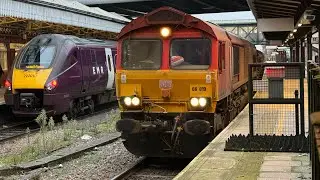 DB Cargo UK Class 66 &lsquo;Shed&rsquo; 66019 66171 3J84 Stapleford & Sandiacre to Toton RHTT Circuit 05/11/2024