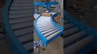 Roller curve conveyor line