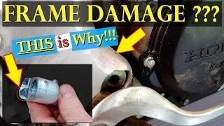 2006 Honda CRF250r Kick Start Lever Repair || How To Stop Frame Damage