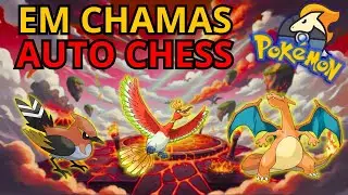 O C&Eacute;U PEGOU FOGO BICHO: POKEMON AUTO CHESS - SINERGIA DE VOADOR + FOGO DESTRUIDOR!!!