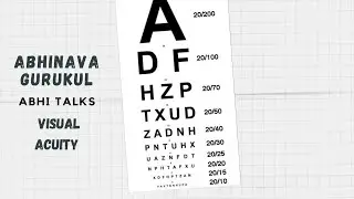Visual acuity and Refraction.