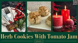 Christmas Special Cookies! Savoury Herb & Cheese Bites with Tomato Jam | Easy Festive Recipe EP 3