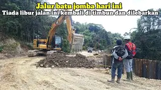 Jalur batu jomba‼️Tiada libur jalan ini kembali di timbun dan dilebarkan