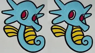 Acrylic marker pen animals drawing