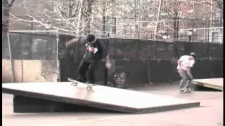 SW ollie up SW flip Nose manny down